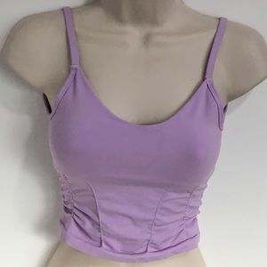 Free People Good Karma Ruched Crop Top NWOT